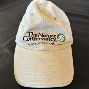 Nature Conservancy Unisex Adult Baseball Hat Adjustable Beige Embroidered
